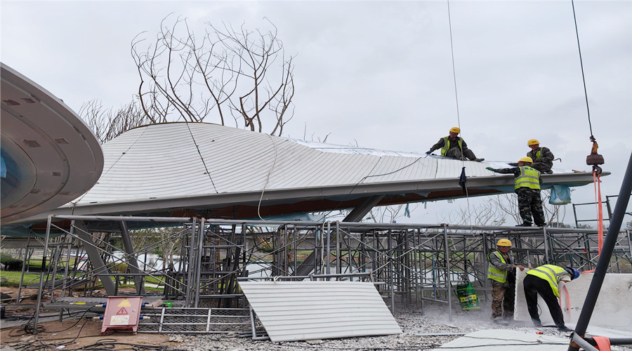 海南三亞海棠灣傘棚UHPC外墻板定制項目：飾紀上品的卓越表現