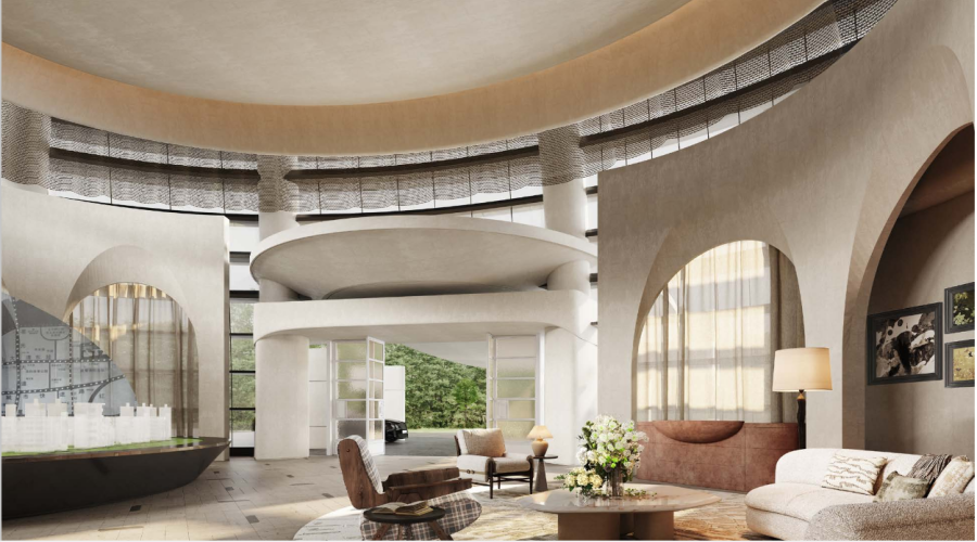 三亞超級(jí)地中海售樓部GRG門頭造型 三亞超級(jí)地中海售樓部GRG門頭造型