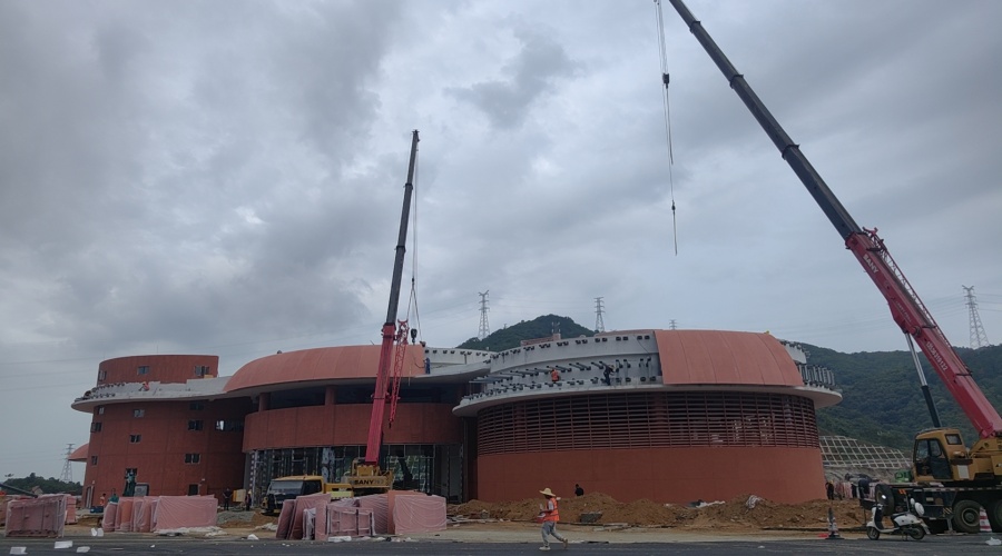 深圳陶河服務區(qū)GRC幕墻板 深圳陶河服務區(qū)GRC幕墻板