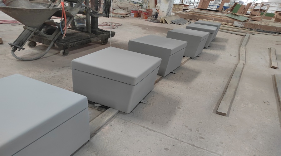 GRC清水混凝土坐凳