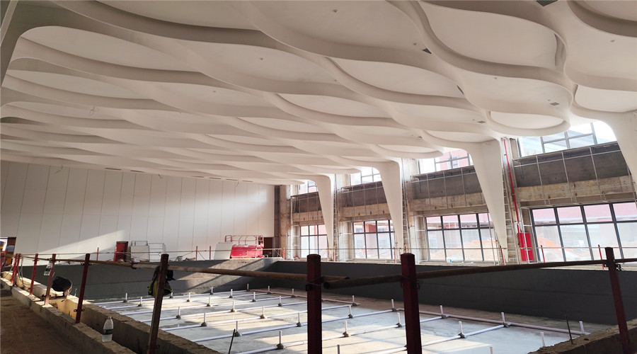 深汕高中園游泳館GRG吊頂項目