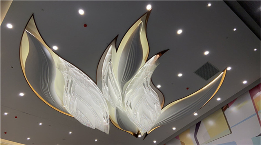 廣墾天河商業(yè)中心GRG仿葉子造型 廣墾天河商業(yè)中心GRG仿葉子造型